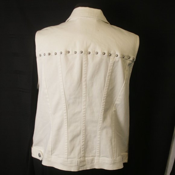 DKNY Jean Vest - White - Picture 4 of 5